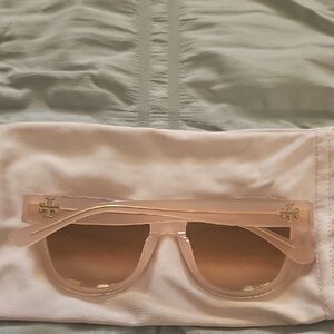 Tory Burch Blush Sunglasses with Gold Accents